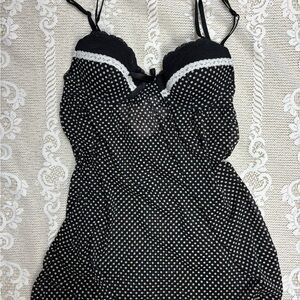 jacob polka dot babydoll top
